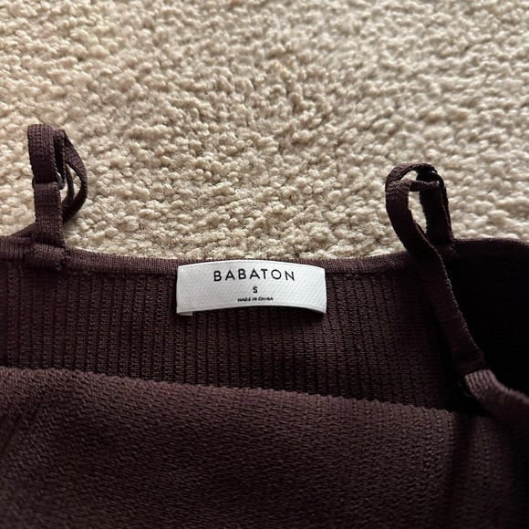 Aritzia Babaton Sculpt Knit Cami Cropped Tank - Coffee Bean - Picture 4 of 4